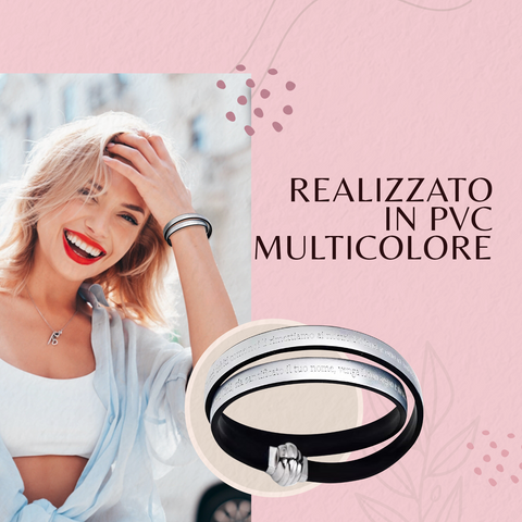 AMEN Bracciale Religioso in Argento 925 con Termoplastico e Chiusura Magnetica – Elegante Accessorio Donna, TPNIT26