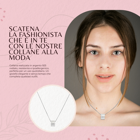 AMEN Collana Pater Noster in Argento 925 con Incisione, 45 cm, Confezione e Garanzia Inclusa, CLPB