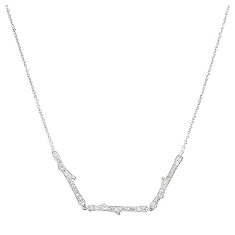 AMEN Collana Donna in Argento 925 con Zirconia Cubica | Gioiello Elegante e Raffinato | Accessorio Brillante, CLT