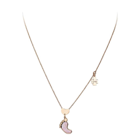 AMEN Collana Donna Cuore di Mamma in Argento con Finitura Oro Rosa – Gioiello Elegante e Significativo, CPIERR