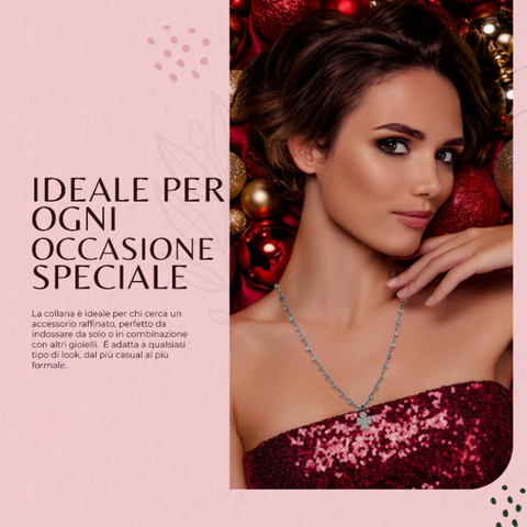 AMEN Collana Romantica in Argento 925 mit Nebel und Labradorit - LA70NQ