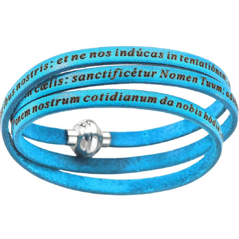 AMEN Bracciale Unisex Turchese con Simbolo Religioso | Design Moderno, PNLA13