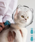 Cat Muzzle Anti-Bite Breathable Protective Space Hood Mask Cover Muzzle Helmet Cat Grooming Transparent Space Hood Pets Supplies