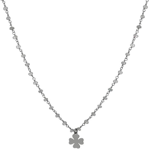 AMEN Collana Romantica in Argento 925 mit Nebel und Labradorit - LA70NQ